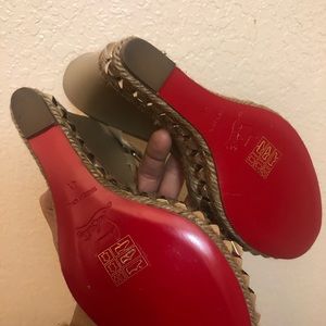 NEW* Christian Louboutin Cataclou espadrille wed